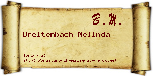 Breitenbach Melinda névjegykártya